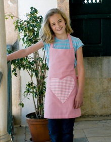 Turquaz Gingham Heart Apron